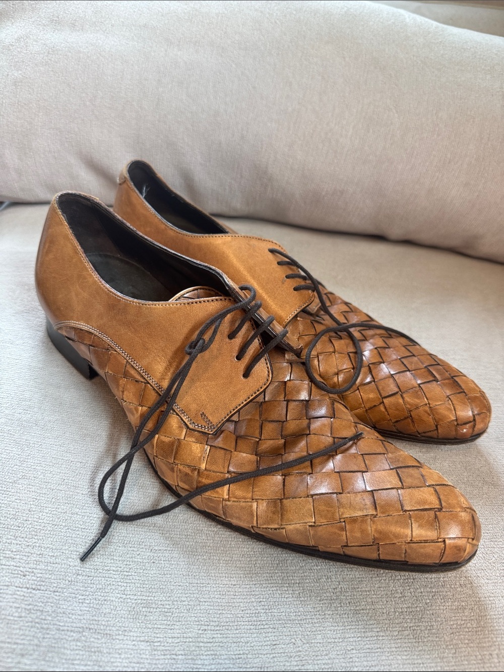 Dolce & Gabbana Leather-Woven Shoes